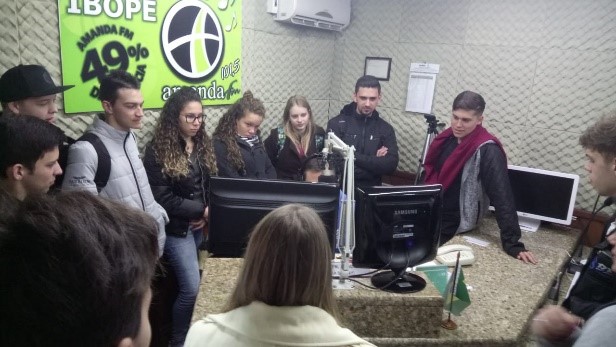 visita rádio amanda rio do sul