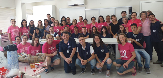 Aprendizes do CIEE Joaçaba visitam a Rede Feminina de Combate ao Câncer