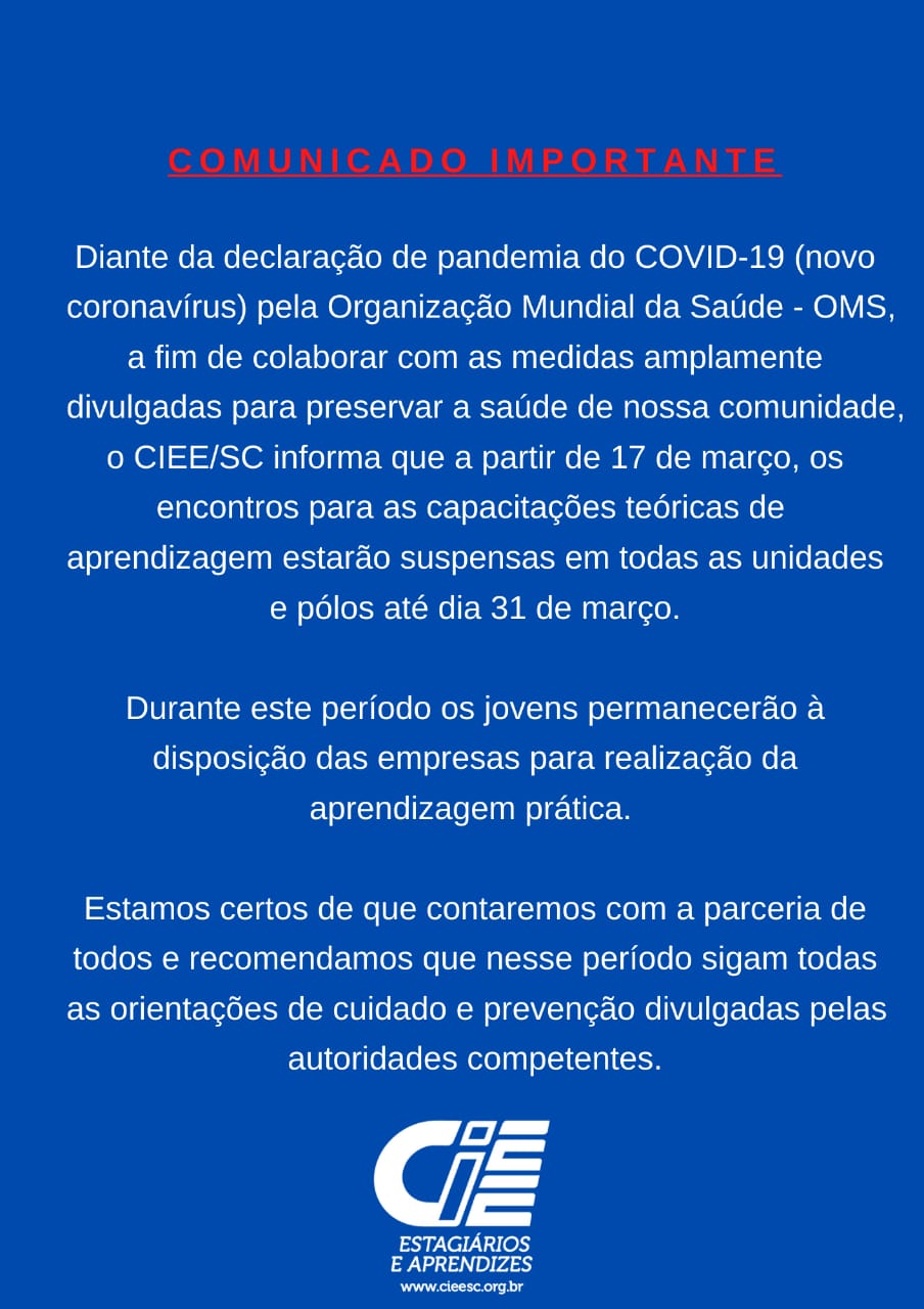 AVISOS DO COVID-19