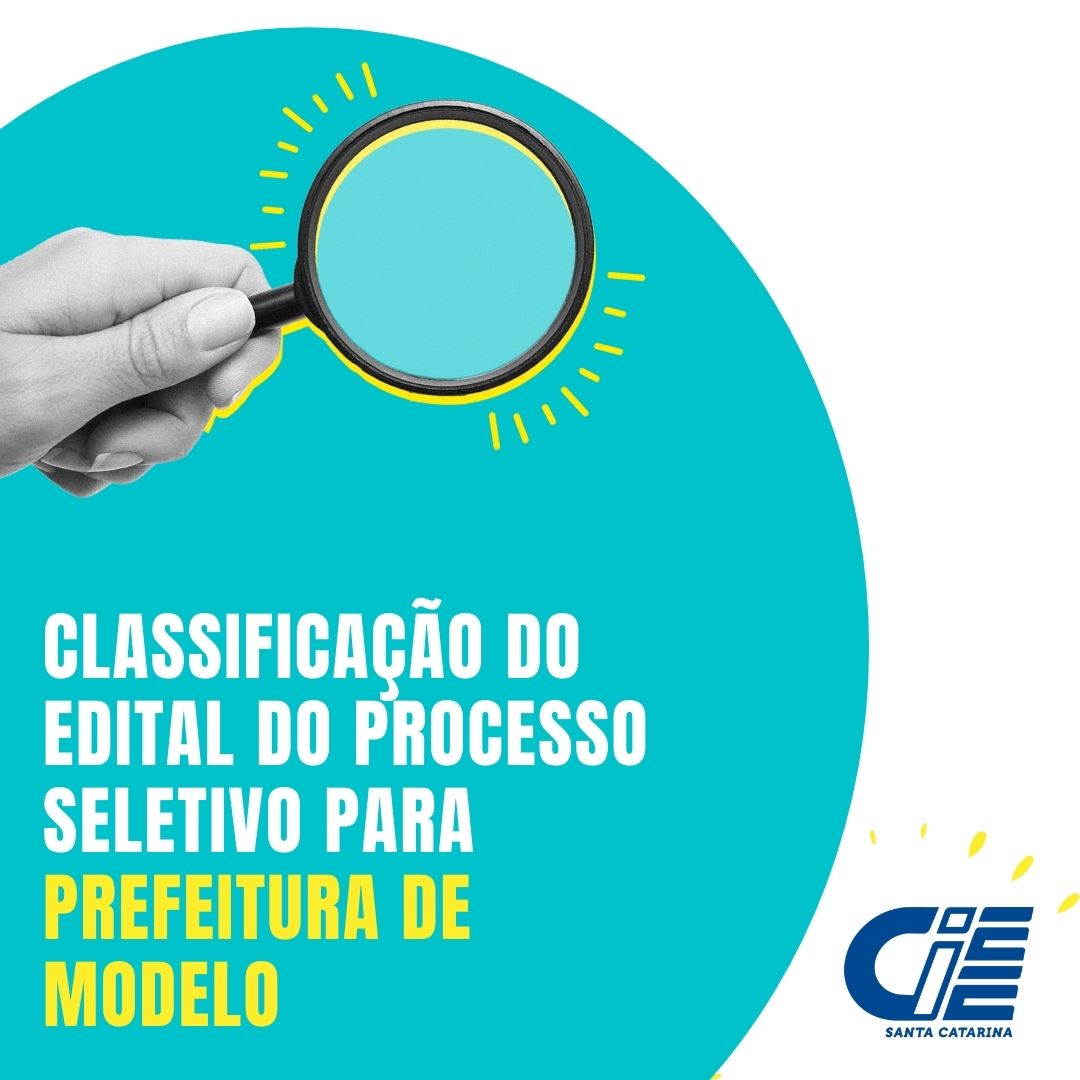 Classificação Processo Seletivo Simplificado para estagiários na Prefeitura de Modelo CIEE SC